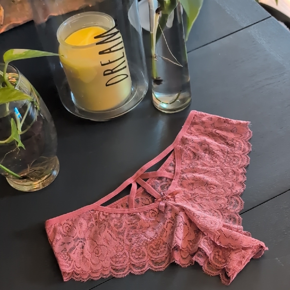 Valentina Dusty Pink Lace Bandeau